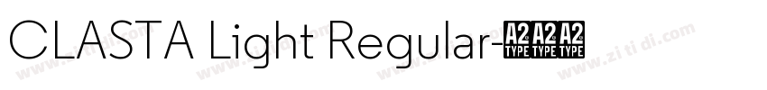 CLASTA Light Regular字体转换